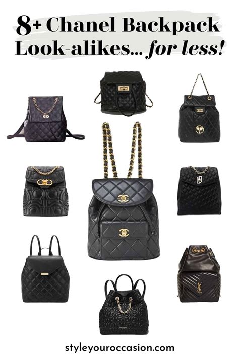 chanel dupe backpack|best Chanel look alike bags.